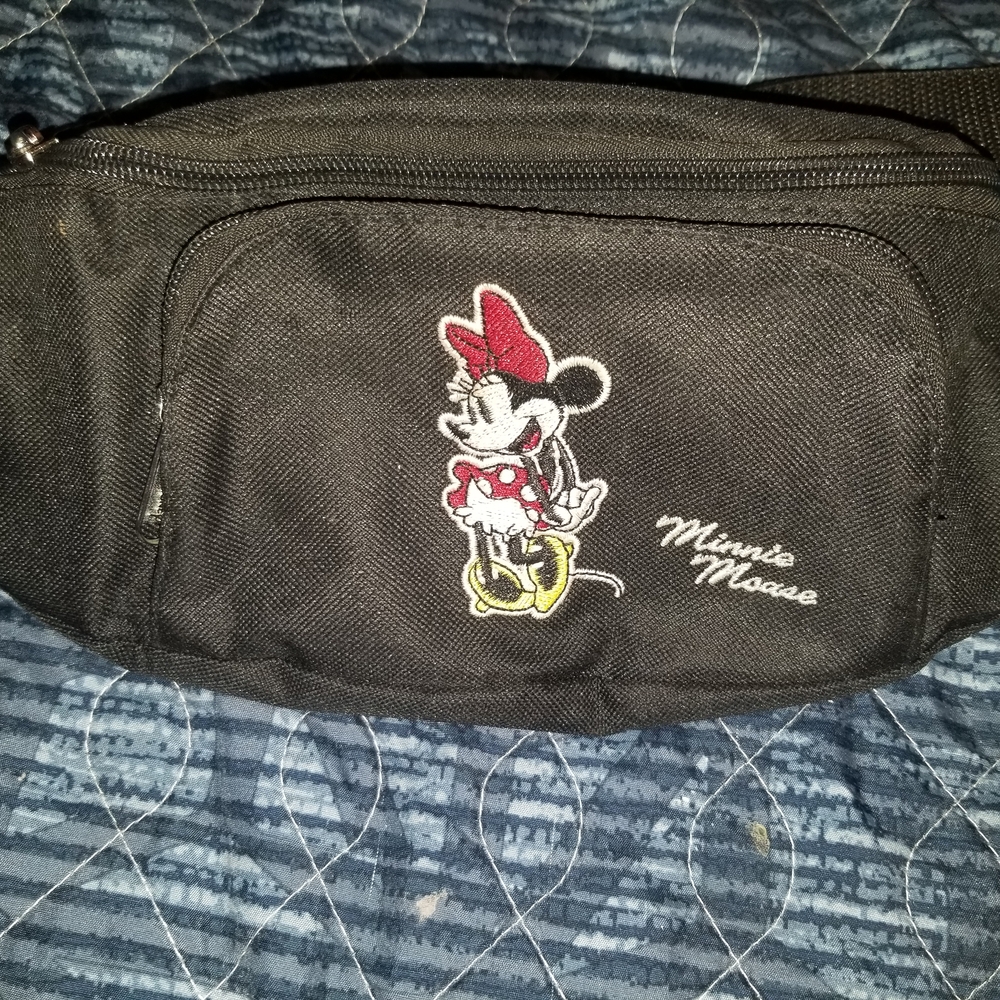 Disney Black Minnie Mouse Belt Bag
